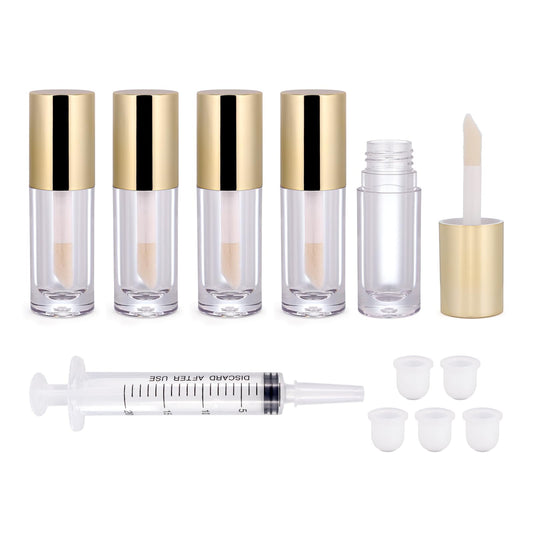 Snowso clear 6ml lipgloss tubes show color, making easy color matching.