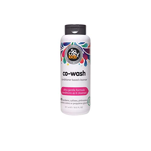 So Cozy Co-Wash ingredients closeup highlights coconut-based surfactant and panthenol for nourished hair.