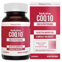 SoActive CoQ10 250 mg bottle with 60 capsules