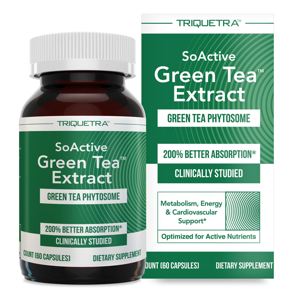 Bottle of SoActive Green Tea Extract 60 capsules