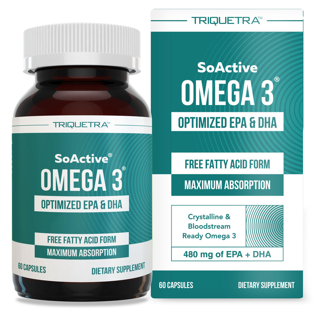 SoActive Omega 3 EPA & DHA bottle with 60 capsules (hero image)