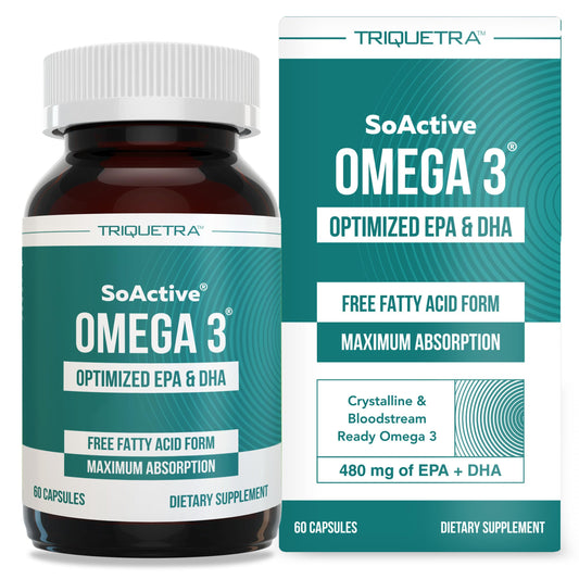 SoActive Omega 3 EPA & DHA bottle with 60 capsules (hero image)