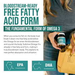 Illustration of a stable Omega 3 formula with no rancid oils