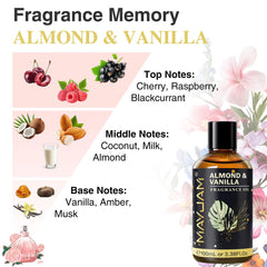 Handmade soap infused with Almond & Vanilla fragrance oil