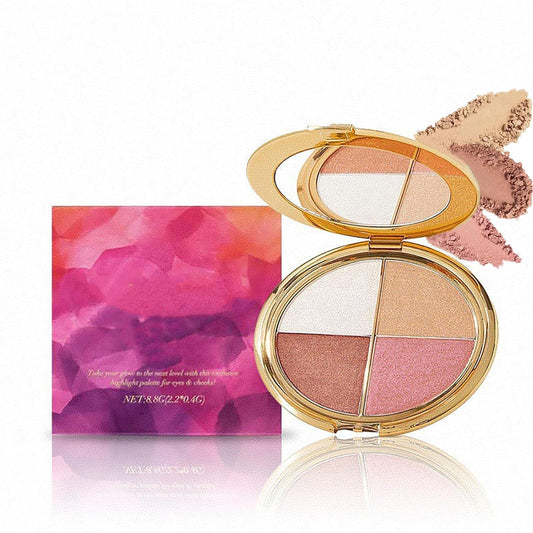 Soelegant Eye and Cheek Palette radiates radiant glow for eyes and cheeks with buildable color.