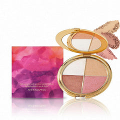 Soelegant Eye and Cheek Palette radiates radiant glow for eyes and cheeks with buildable color.