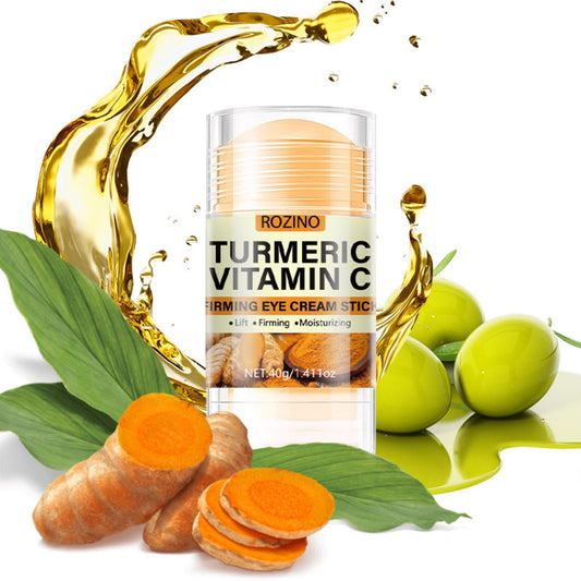Soelegant Turmeric Vitamin C Eye Stick application close-up for under-eye hydration