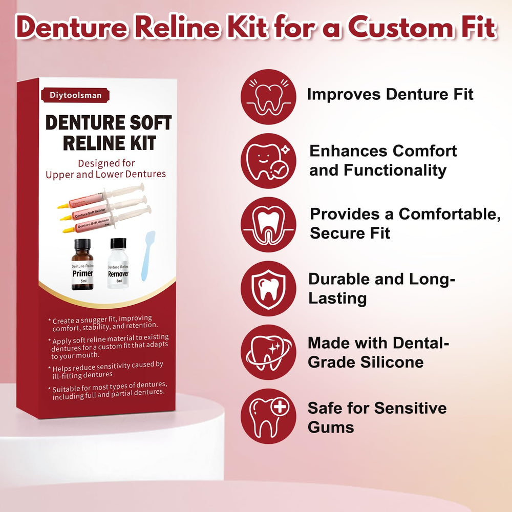 Soft cushioning material for gum comfort in dentures