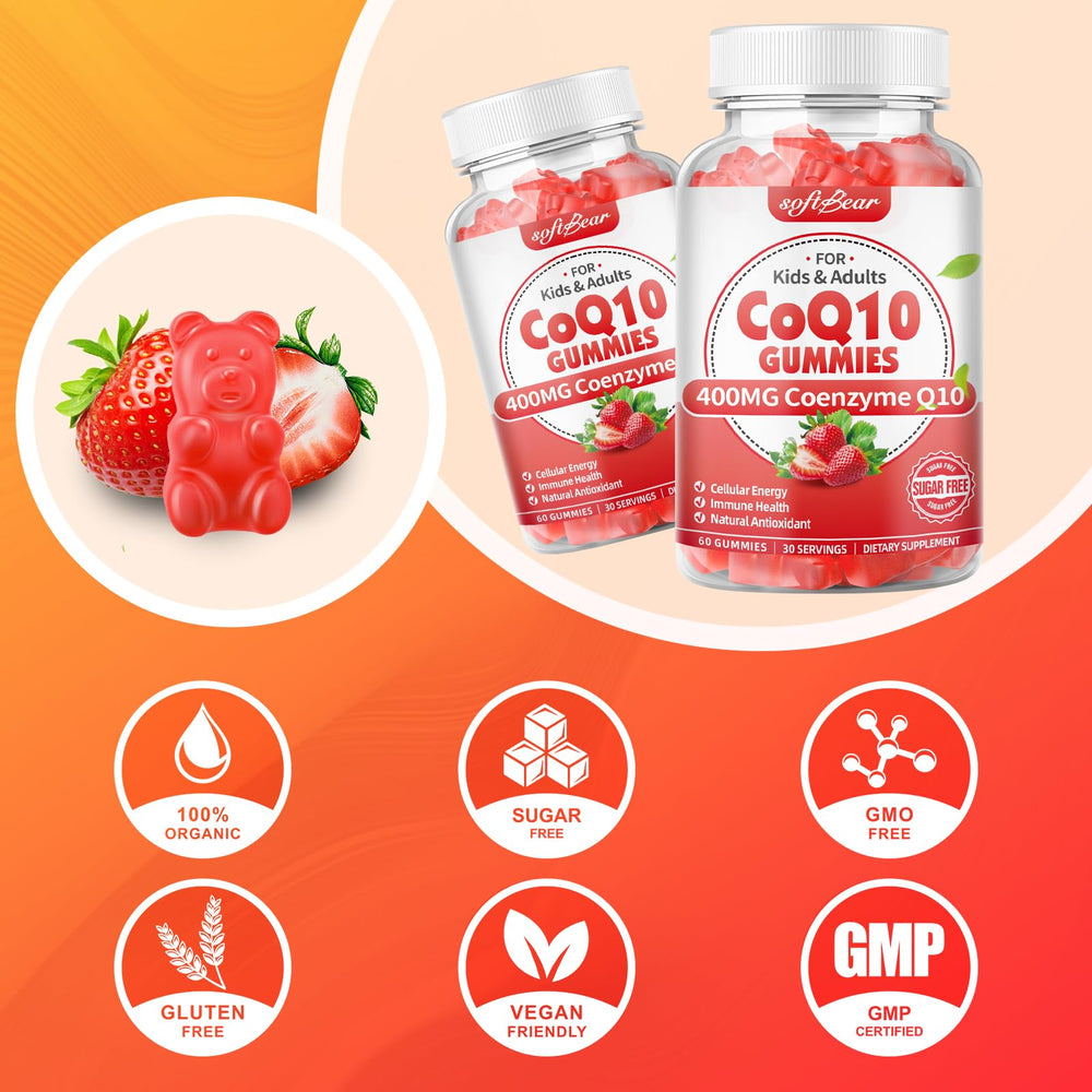 Strawberry-flavored CoQ10 Gummies – product image