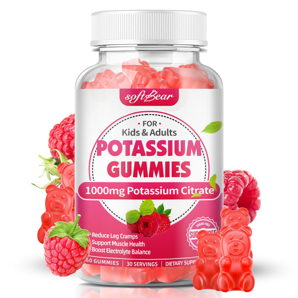 Kid-friendly and adult-friendly SoftBear potassium gummies