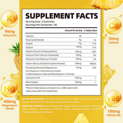 Ingredients including magnesium citrate magnesium L-threonate and potassium