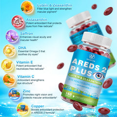 Close-up of softgels highlighting lutein and zeaxanthin content