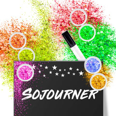 SoJourner Bags glitter glue included for easy application