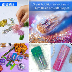 SoJourner Bags neon holographic glitter for resin projects