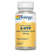 SOLARAY 5-HTP sleep supplement bottle showing 60 servings
