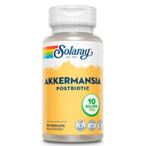 SOLARAY Akkermansia Postbiotic Akk11 bottle with 30 servings and vegan capsules