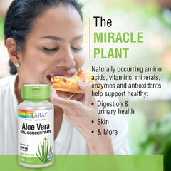 Close-up of Aloe vera inner gel 200X concentrate used in SOLARAY VegCaps