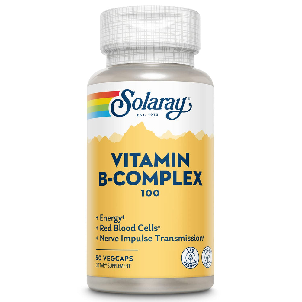 SOLARAY Vitamin B Complex 100 mg bottle with 50 count