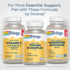 100-count SOLARAY Vitamin B-Complex 75mg label