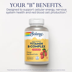 Solaray Vitamin B-Complex Chewables Strawberry bottle
