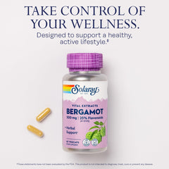 Label of SOLARAY Bergamot 500 mg bottle