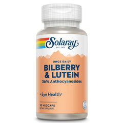 SOLARAY One Daily Bilberry and Lutein bottle front view