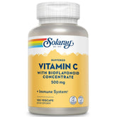 SOLARAY Buffered Vitamin C 500mg bottle with Rose Hips and Acerola Cherry