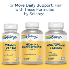 Manufactured in Solaray facility; vegan and lab verified for potency and purity