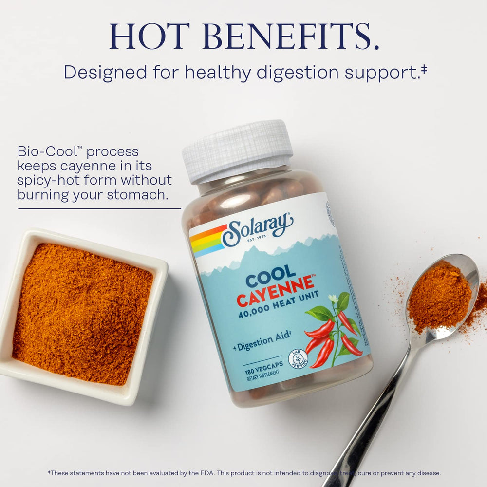 Cayenne pepper pills cooling process illustration