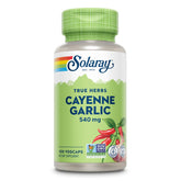 SOLARAY Cayenne Garlic 540 mg bottle – front view