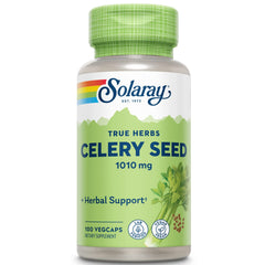 Solaray Celery Seed 505mg bottle with 100 vegetarian capsules
