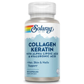 Solaray Collagen Keratin bottle and label