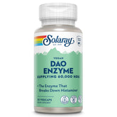 SOLARAY DAO Enzyme bottle and label showing 60,000 HDU