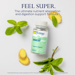 Papain, ginger, peppermint and Aloe Vera for digestion support