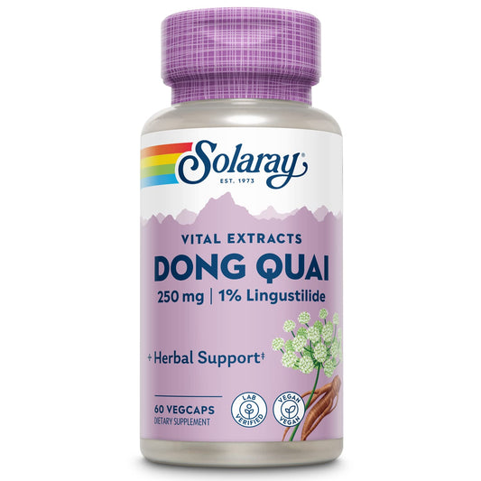 SOLARAY Dong Quai Root Extract in Veg Cap bottle, 60-count