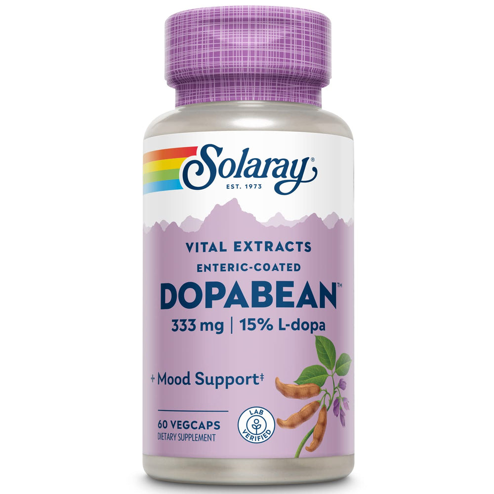 SOLARAY Dopabean 333 mg bottle with label