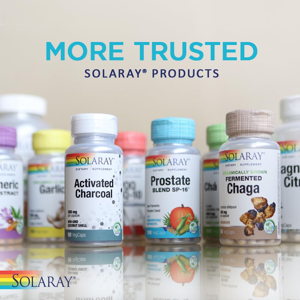 Post-consumer recycled bottle packaging for Solaray product
