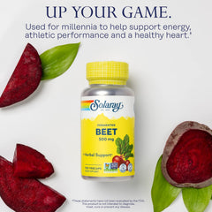 Fermented organic beets in a container used for making capsules