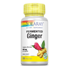 SOLARAY Fermented Ginger Root 400 mg VegCaps bottle