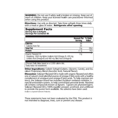 Close-up of flaxseed oil softgels