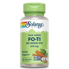 SOLARAY Fo-Ti 610 mg vegan capsule bottle front view