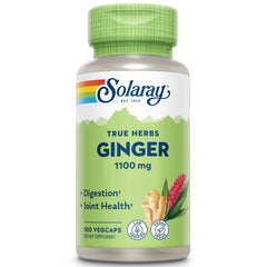 SOLARAY Ginger Root 1100mg bottle label and packaging