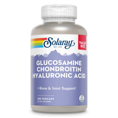 SOLARAY Glucosamine Chondroitin Hyaluronic Acid bottle and label