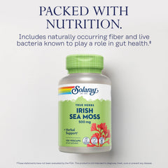 Nutrition highlights: magnesium, vitamin C, iron, zinc in Sea Moss capsules