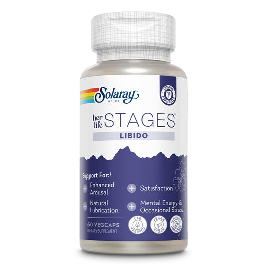 SOLARAY Libido for Women Life Stages bottle label