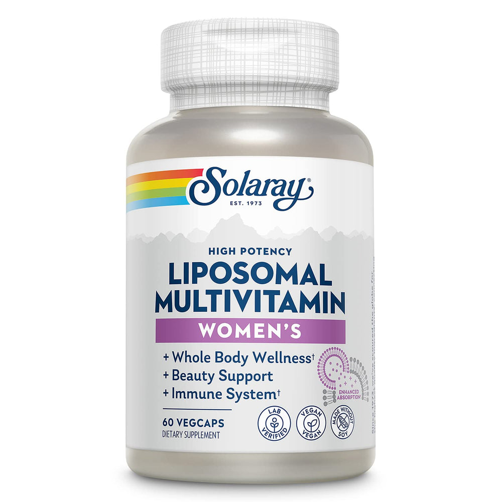 SOLARAY Liposomal Multivitamin for Women bottle and label