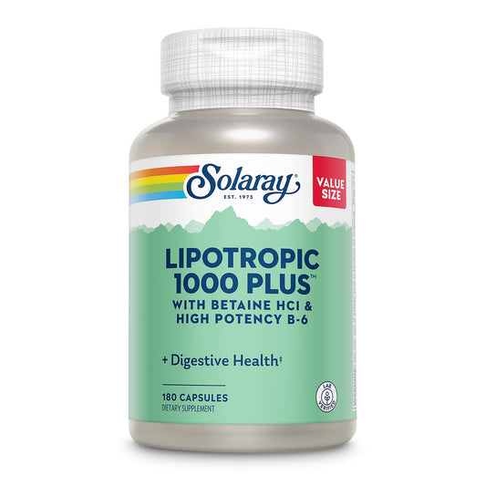 SOLARAY Lipotropic 1000 Plus bottle and label