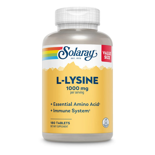SOLARAY L-Lysine 1000 mg front label