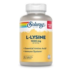 SOLARAY L-Lysine 1000 mg front label