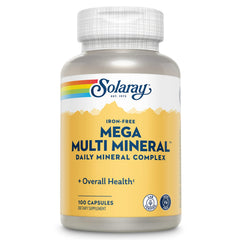 SOLARAY Mega Multi Mineral bottle with label visible